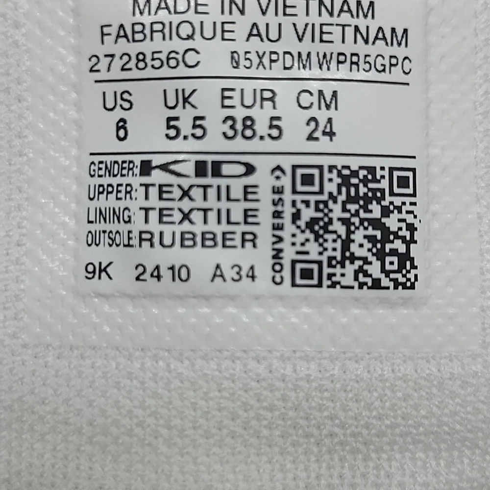 Converse White Sneakers with Blue Star Logo